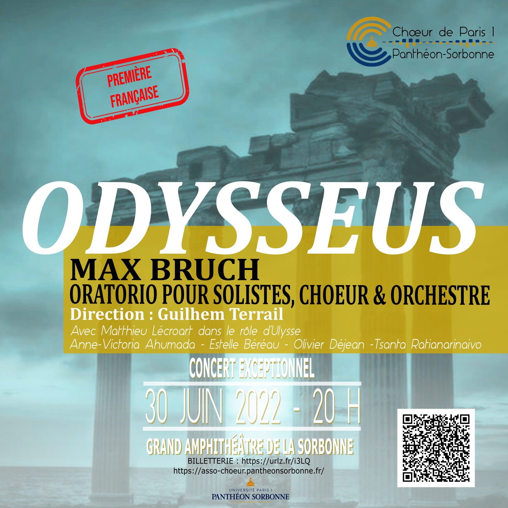 affiche carrée concert Odysseus